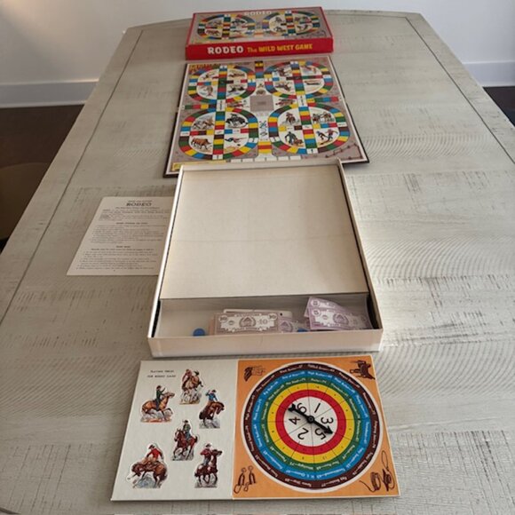 NEW, OPEN BOX 1957 Whitman Rodeo The Wild West Game - Picture 4 of 12